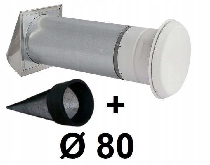 Odvzdušňovací ventil s anti-smogovým filtrom 80 [mm] BIELY