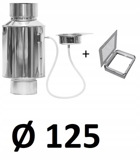Krbový zvlhčovač vzduchu 125 [mm] s BIELOU mriežkou