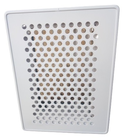 Vetracia mriežka - Moderná biela mriežka 450x220