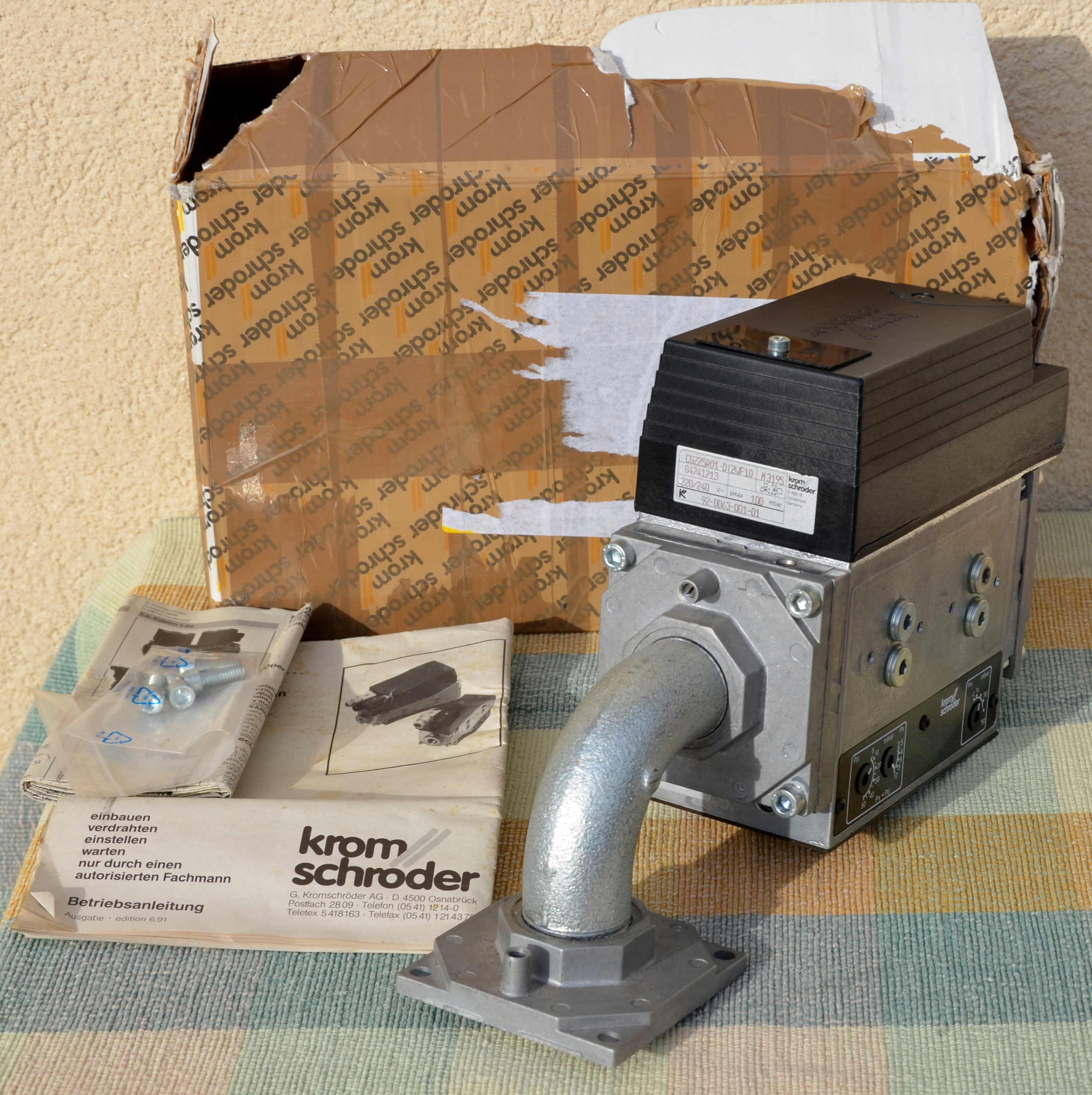 Nový plynový blok Kromschroder CG225R01