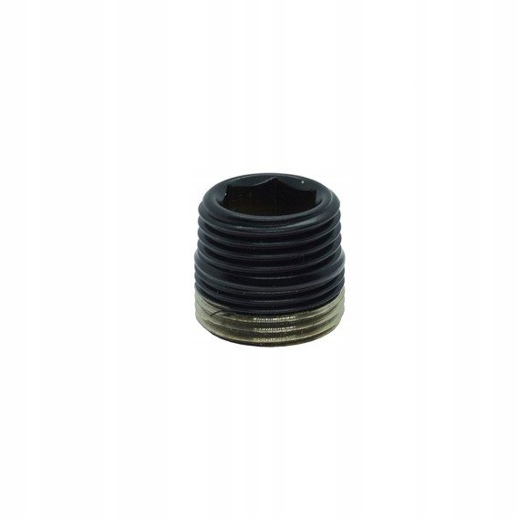 Mosadzná vsuvka 1/2 "xM22 × 1,5 mm, matná čierna