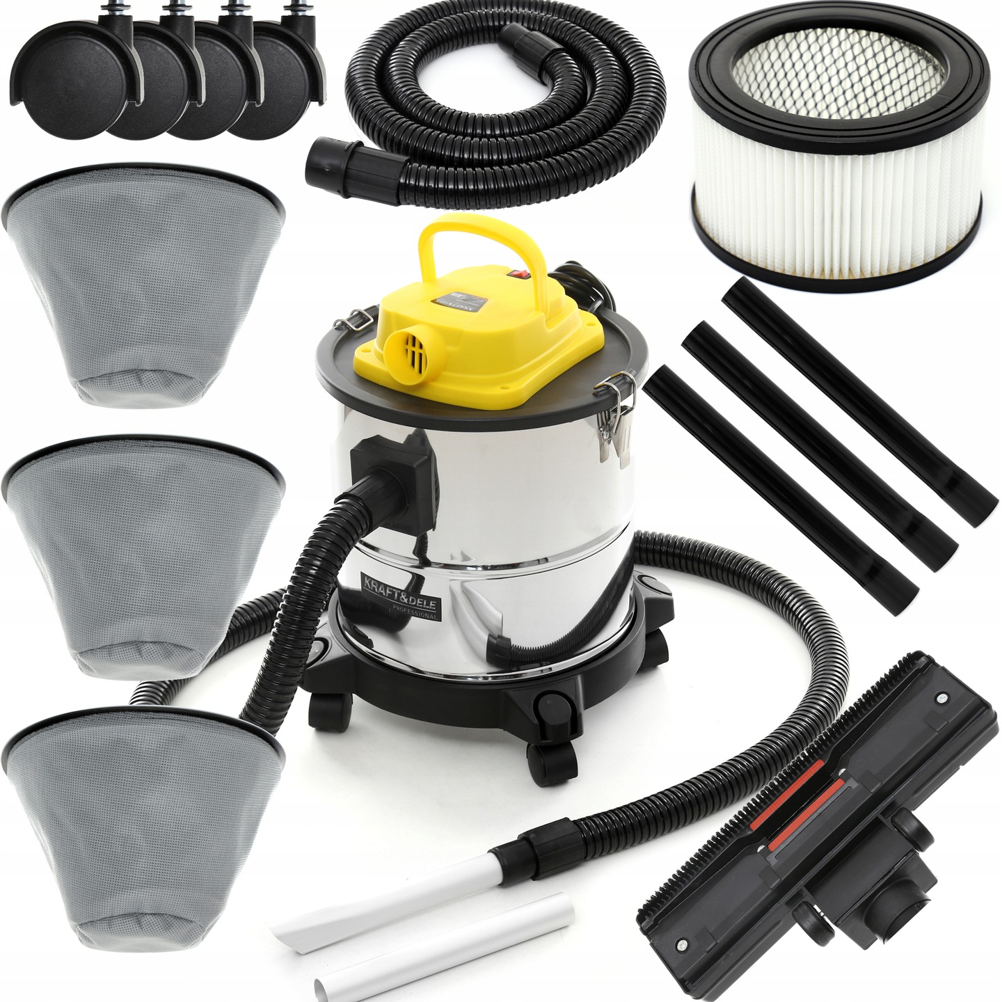 PRIEMYSELNÝ VYSÁVAČ NA POPEL 1650W