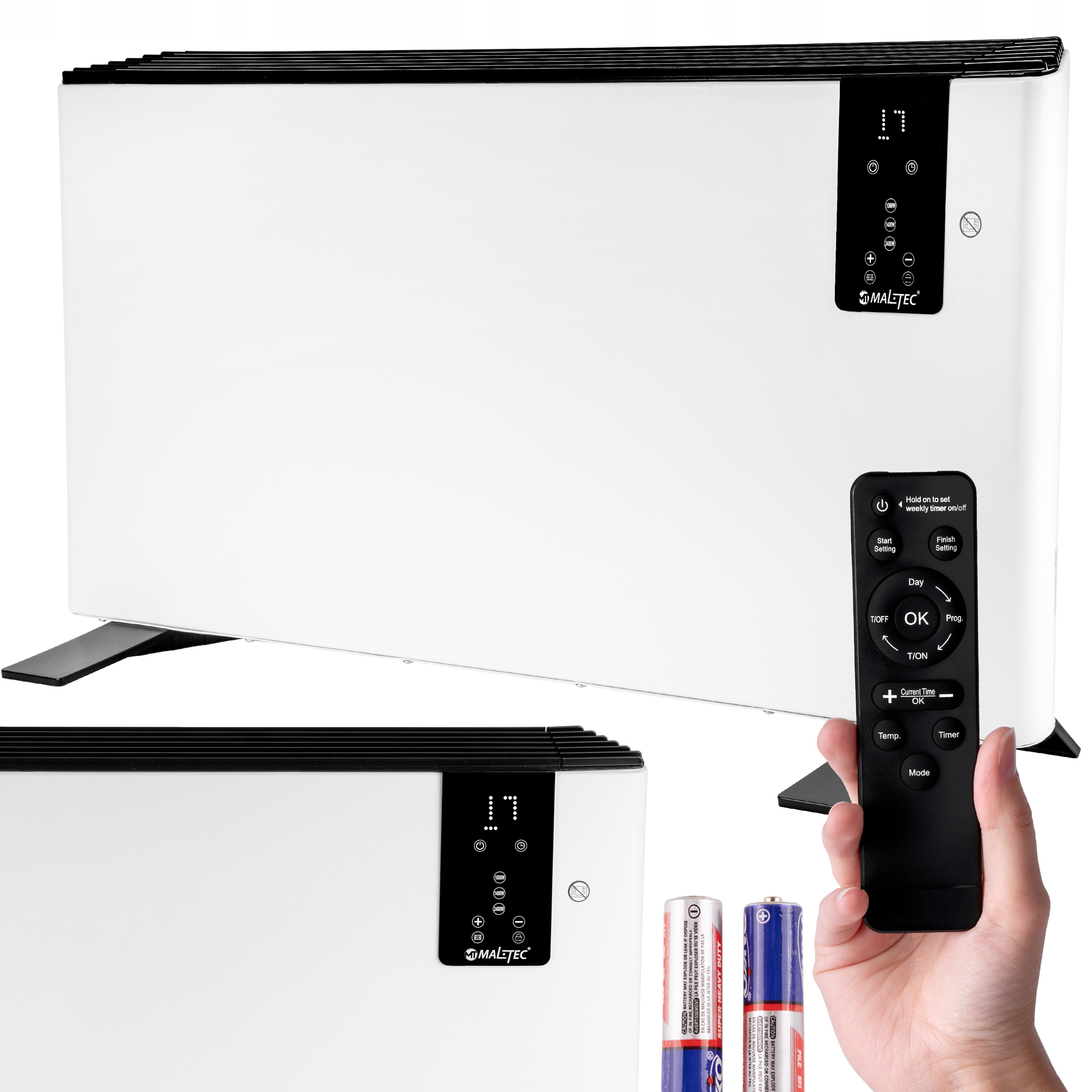 ELEKTRICKÝ KONVEKTOR OHRIEVAČ TERMOSTAT DIAĽKOVÉ OVLÁDANIE ČASOVAČ VYSOKÝ VÝKON 2400W
