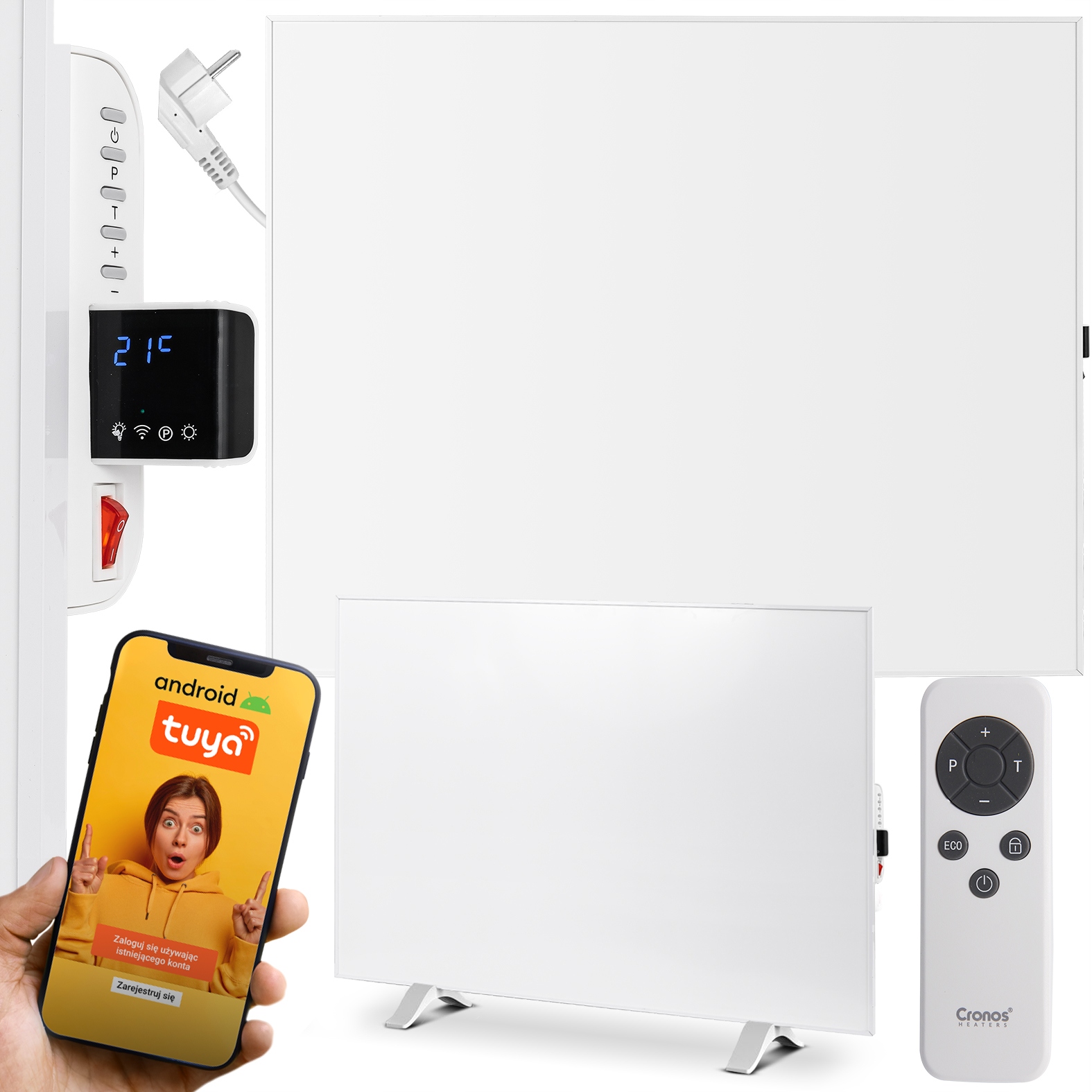 Infračervený ohrievač radiant 1200 W wifi diaľkový