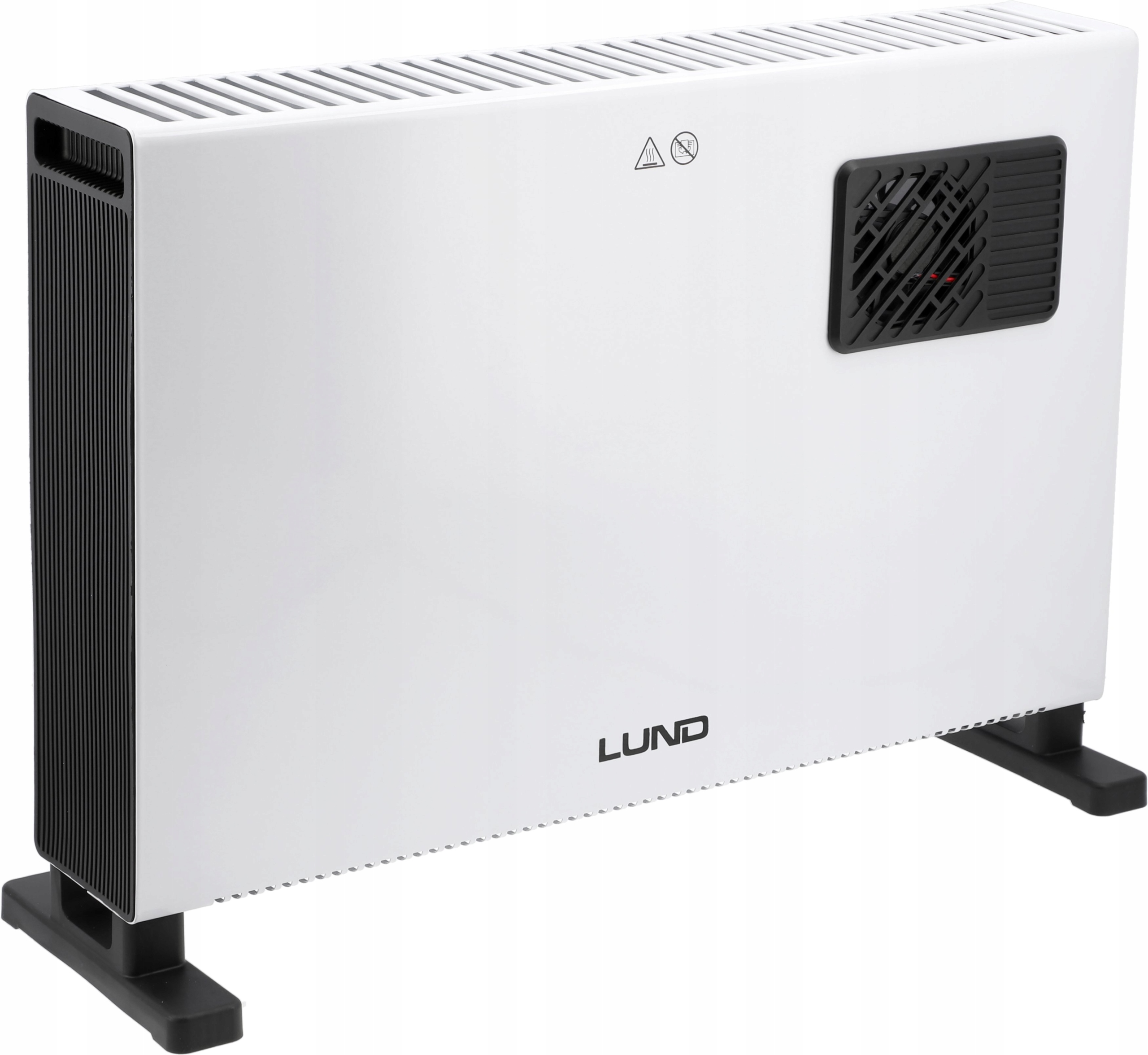 KONVEKTOROVÝ OHRIEVAČ ELEKTRICKÝ VENTILÁTOR 2 REŽIMY 1250W 2000W WHITE LUND