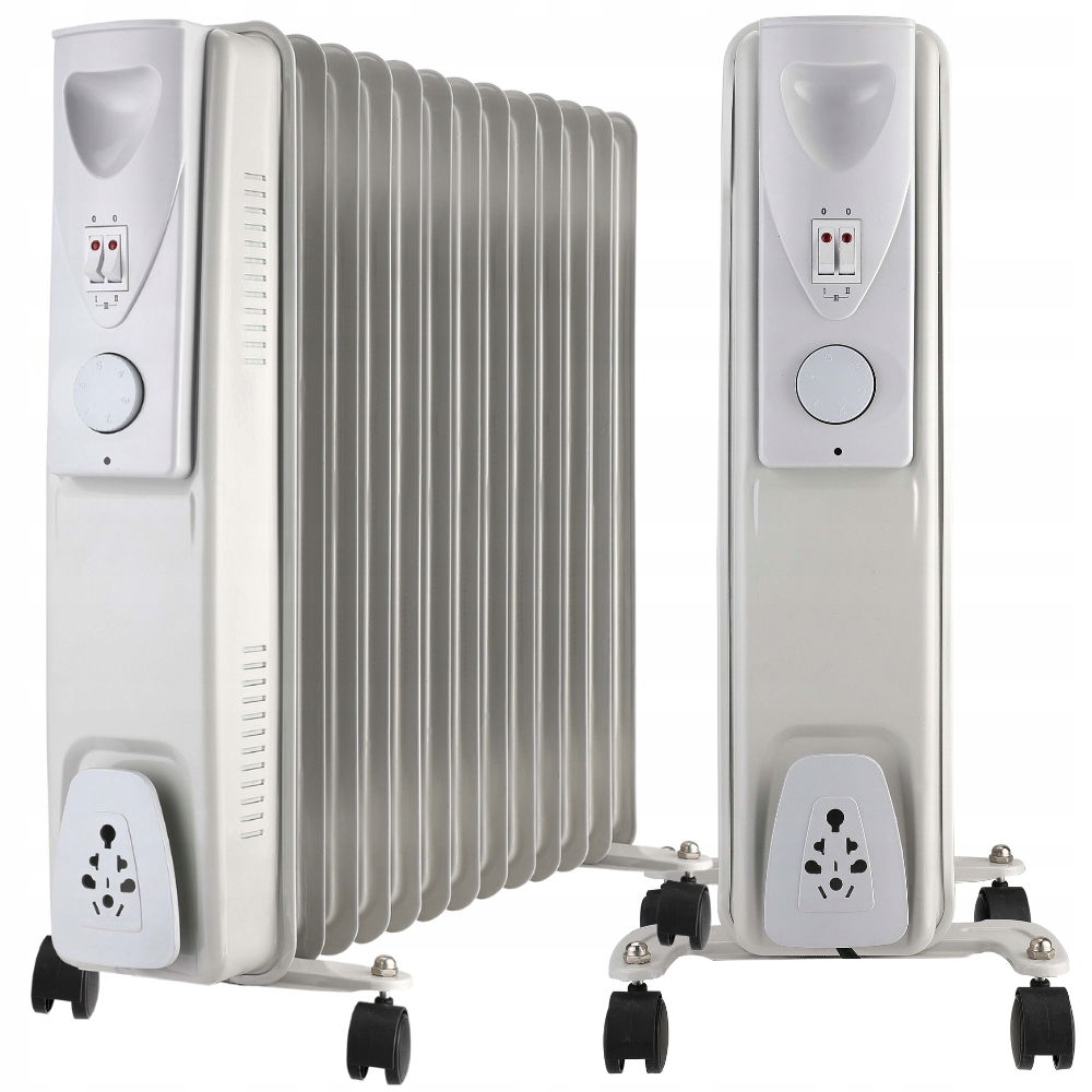 ELEKTRICKÝ OLEJOVÝ RADIÁTOR SUPER VÝKONNÝ TERMOSTAT 2500W 13 REBROV