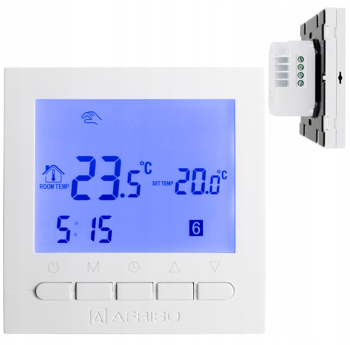 REGULÁTOR TEPLOTY KÁBLOVÝ TÝŽDENNÝ TERMOSTAT AFRISO 230V