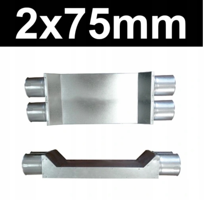 2 × 75 obtoku plochého potrubia PRE FLEXIBILNÉ RÚRY