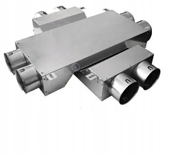 Rekuperátor - Ofset, prechod 2 x 75 mm / 2 x 75 mm plochý prechod