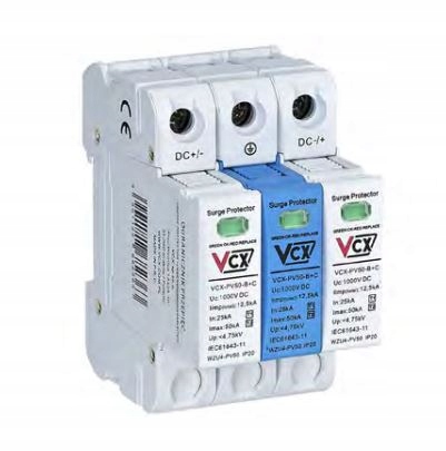 Nadmerné surfovanie Limiter DC 3p 1000V Class B+C GDT PV