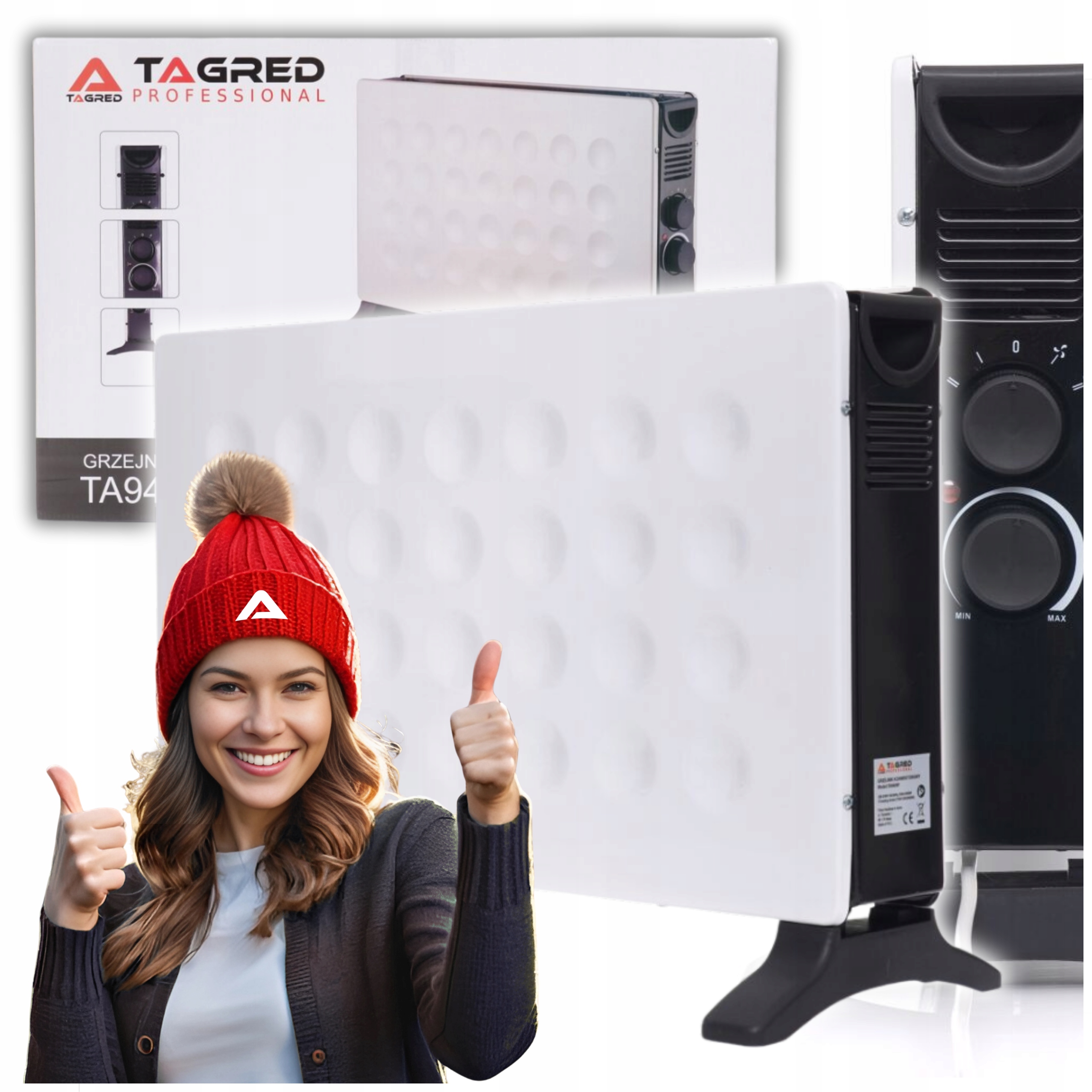 Konvektor TAGRED 2000 W biely