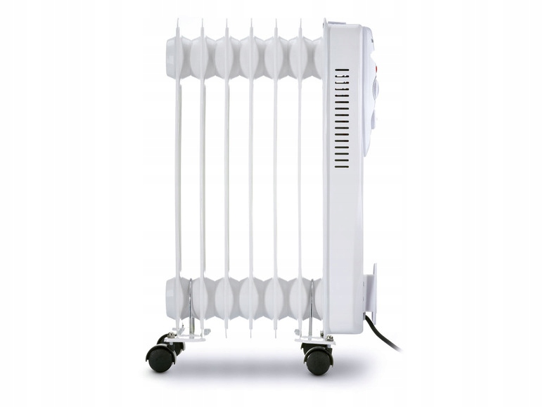 Olejový radiátor SilverCrest 1500 W, biely