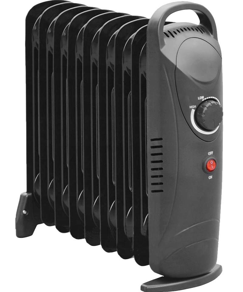 Olejový radiátor Volteno 900 W, čierny