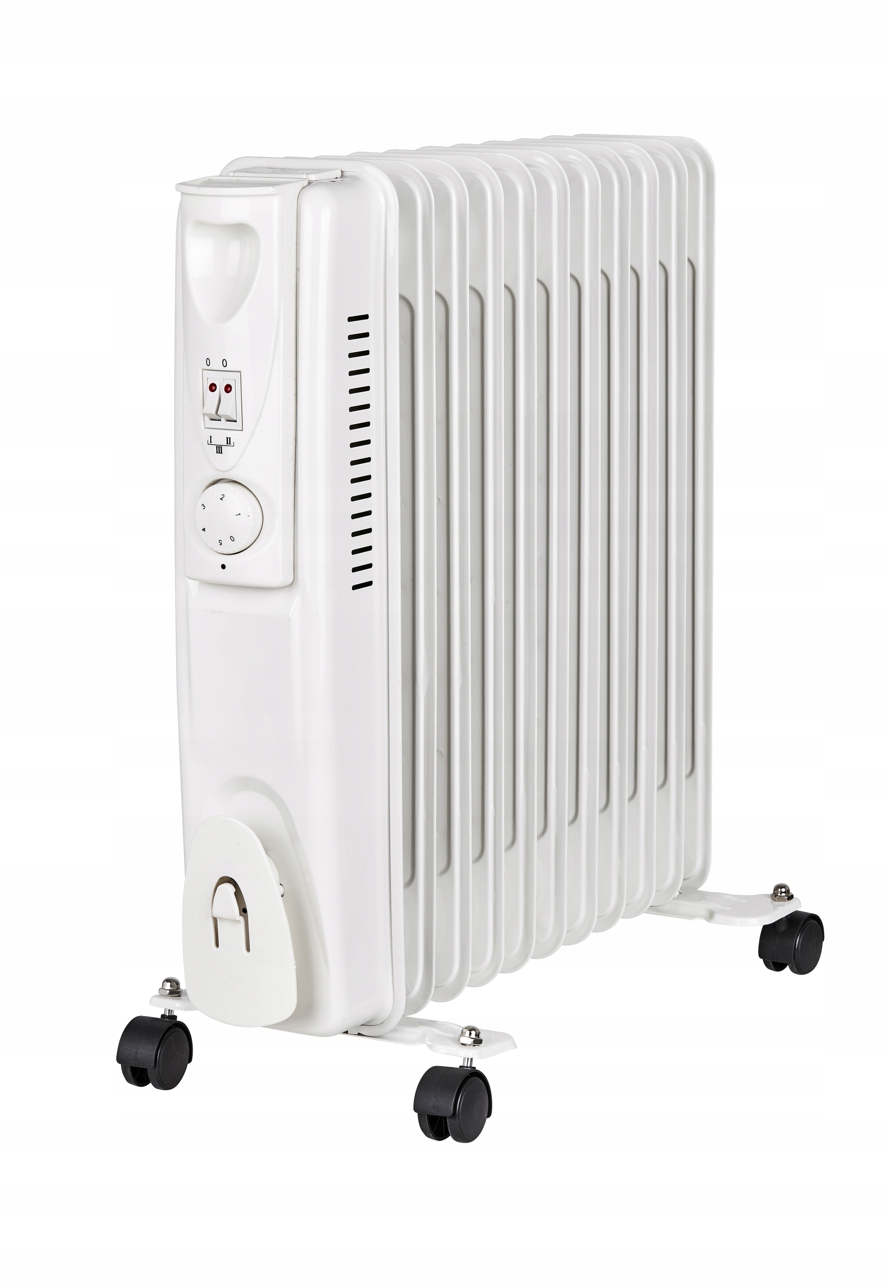 Olejový radiátor Skiva 2500 W, biely