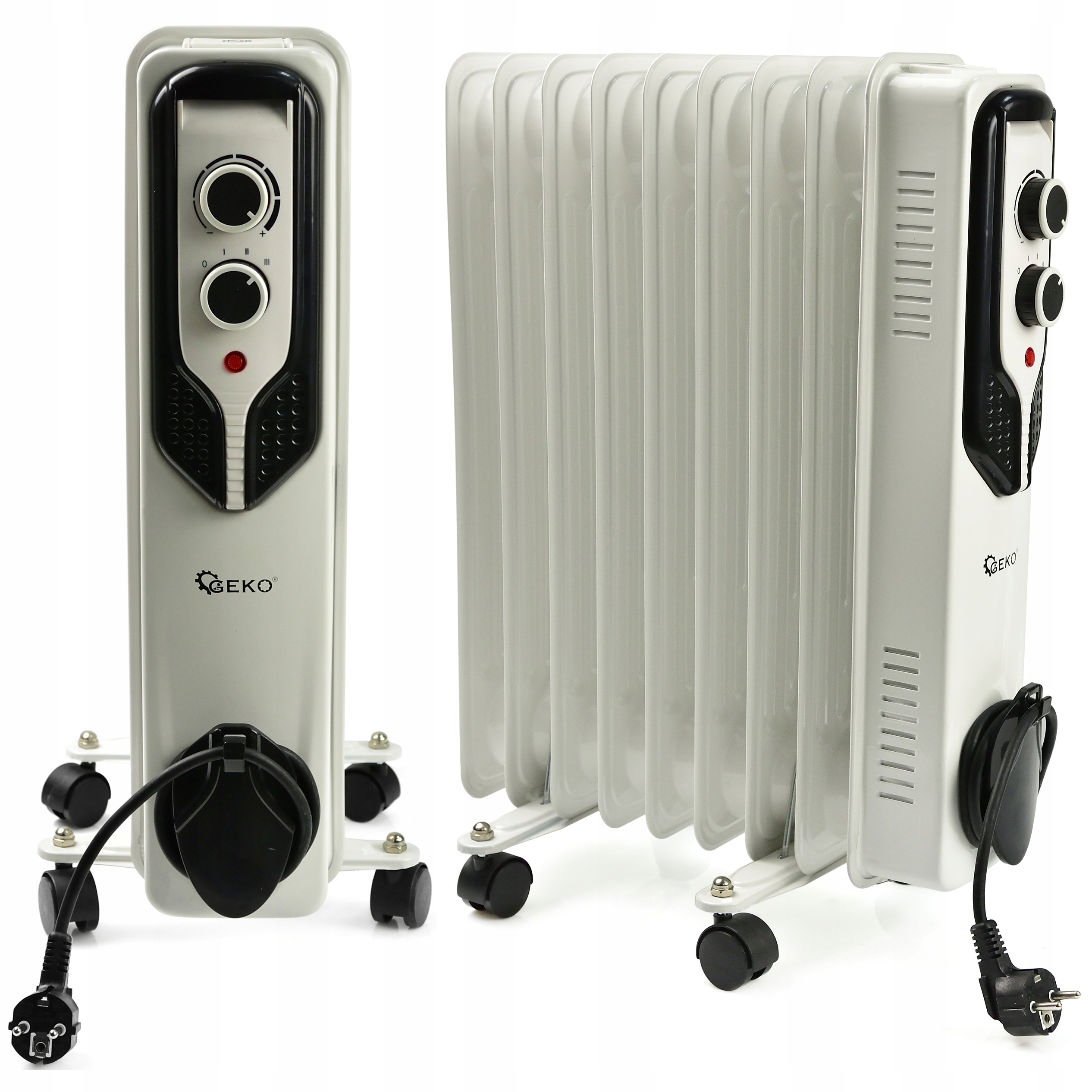LTC 2500 W olejový radiátor biely, sivý