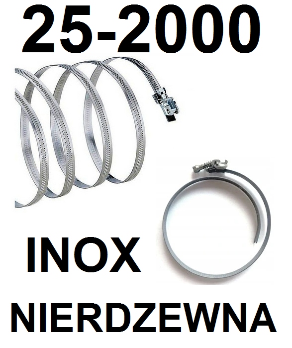 Nerezová spona SPIRO 25-2000 / 9mm INOX
