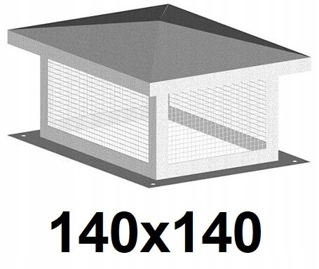 Komínová strieška - Kryt obálky pre komín Pozinkované 140x140 [mm]