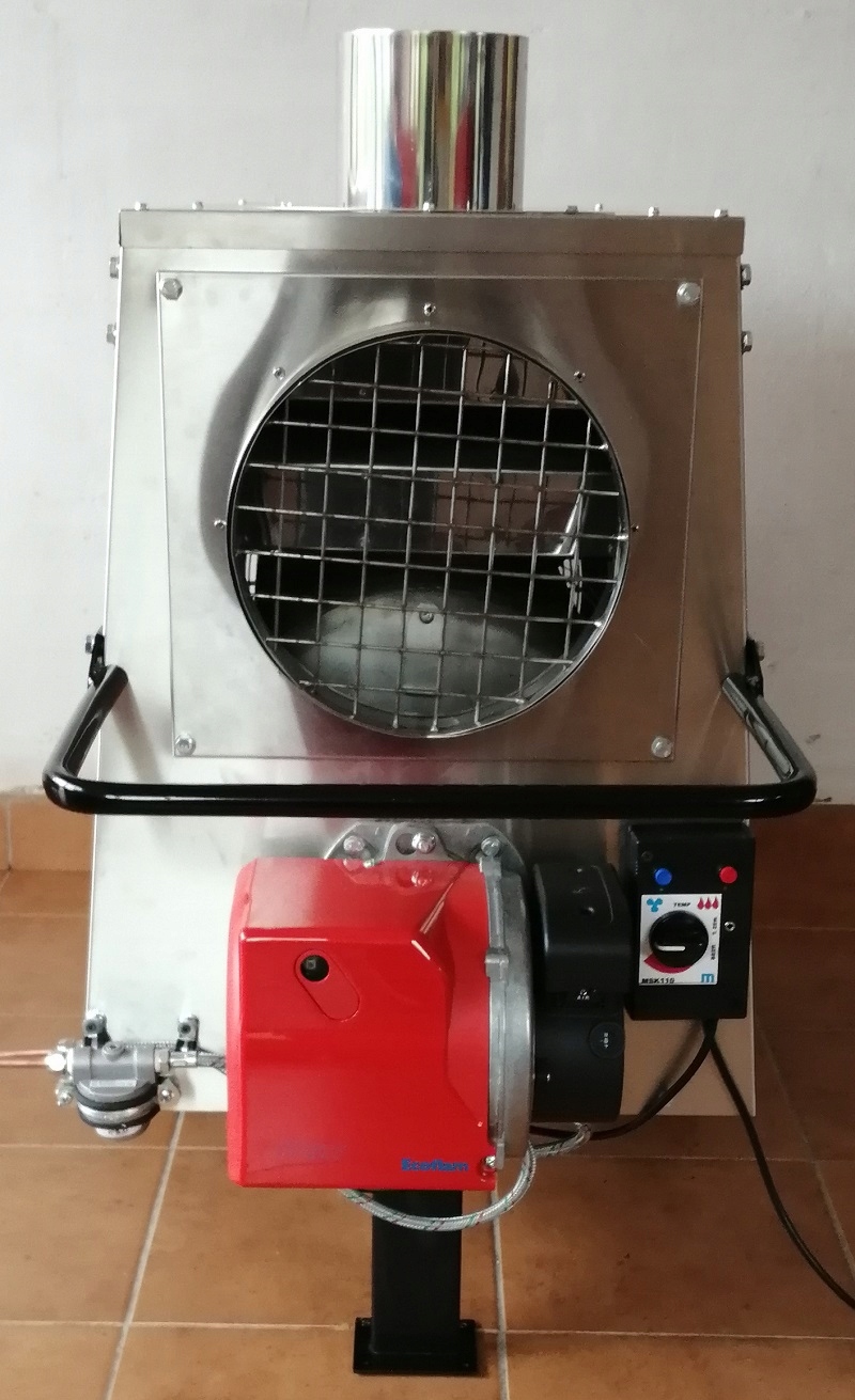 P30 INOX ohrievač vzduchu pre pec na fúkanie oleja