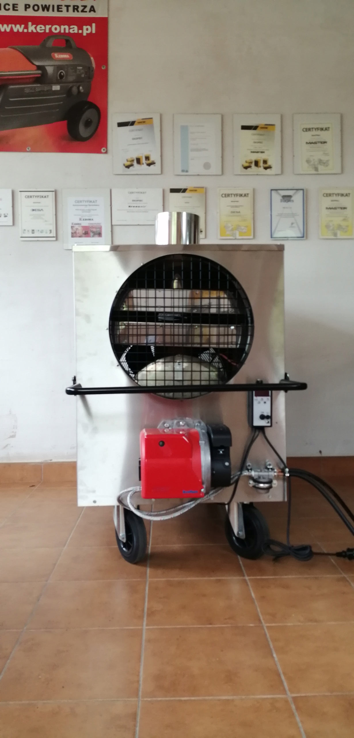 P90 II silný ohrievač vzduchu pre pec INOX