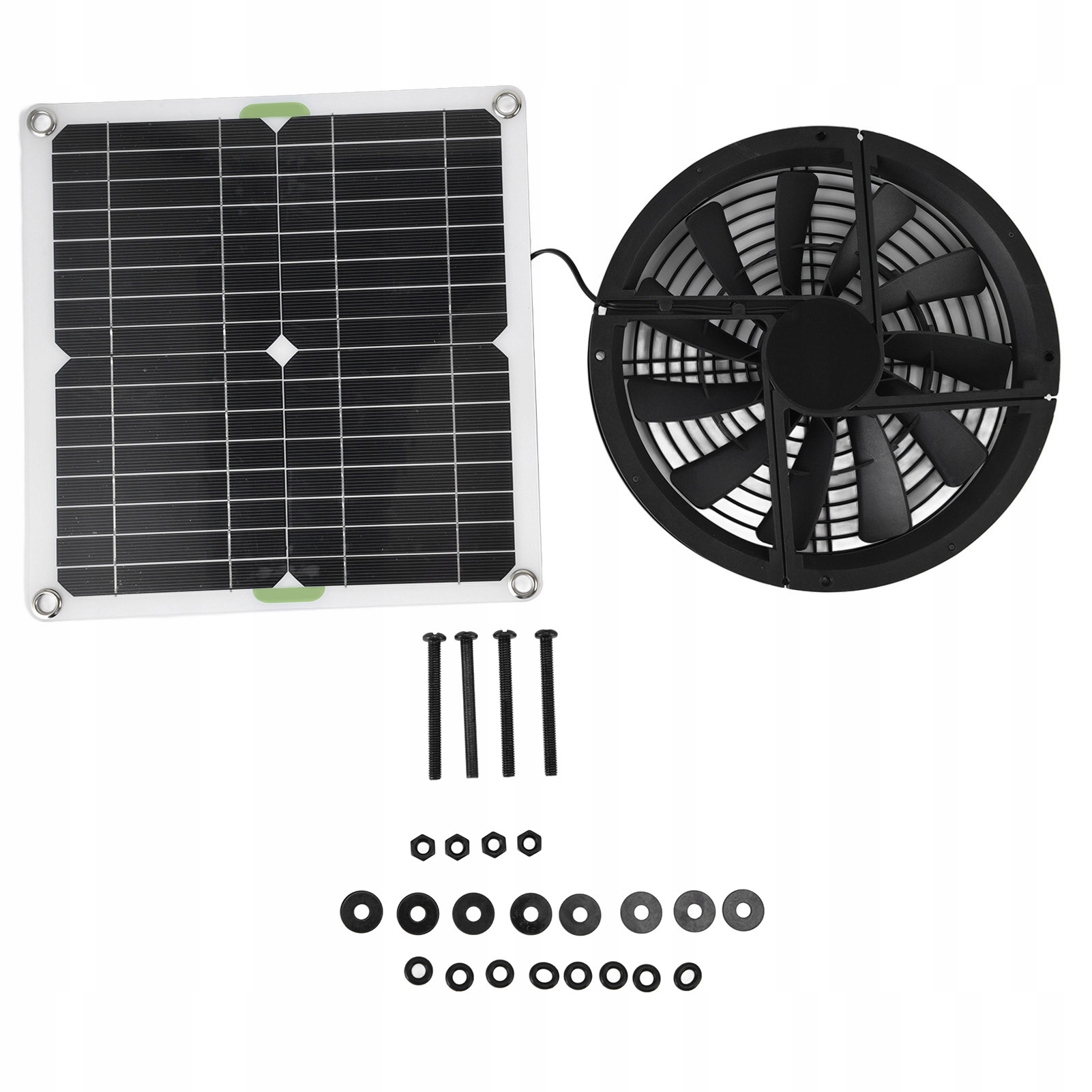 Fotovoltaika – Solárny panel solárna batéria 100 W+ventilátor