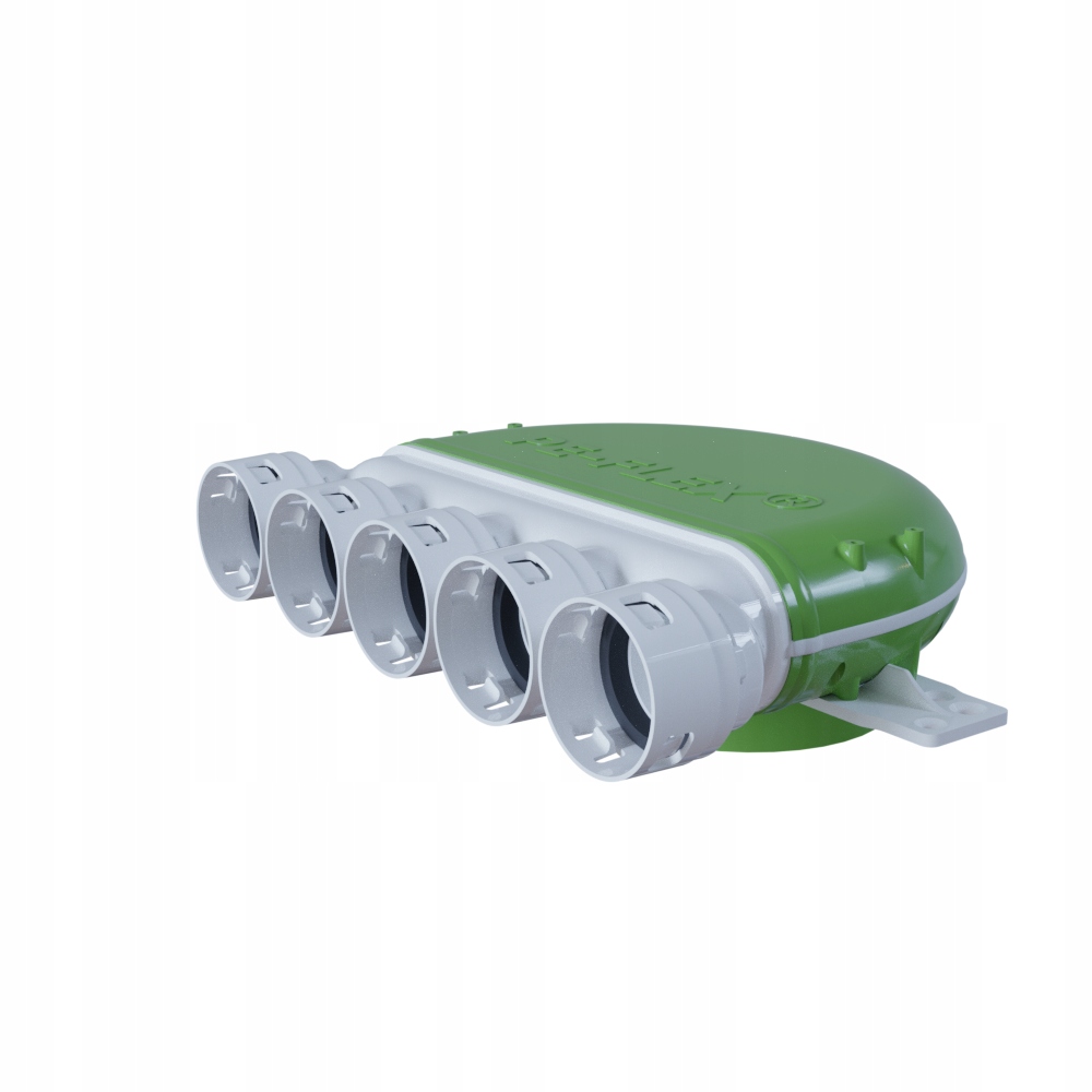 Rekuperátor – PE-FLEX Box ventilačný box 5 × 50 / 123