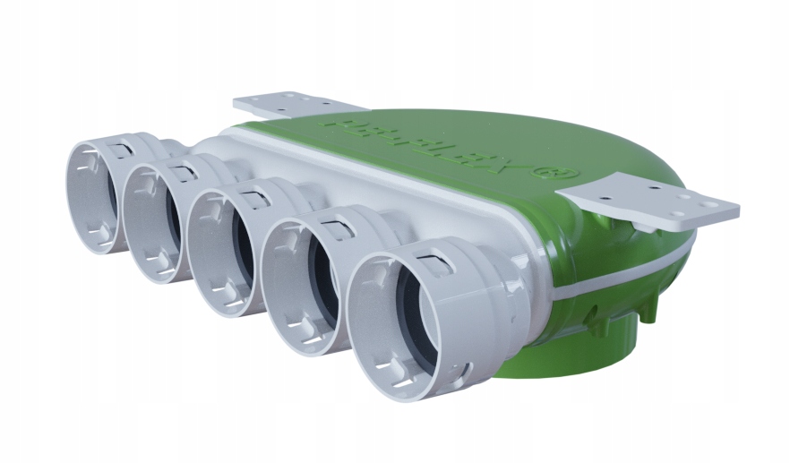 Rekuperátor – PE-FLEX pretlaková komora 5 × 50 / 125 polykarbonát