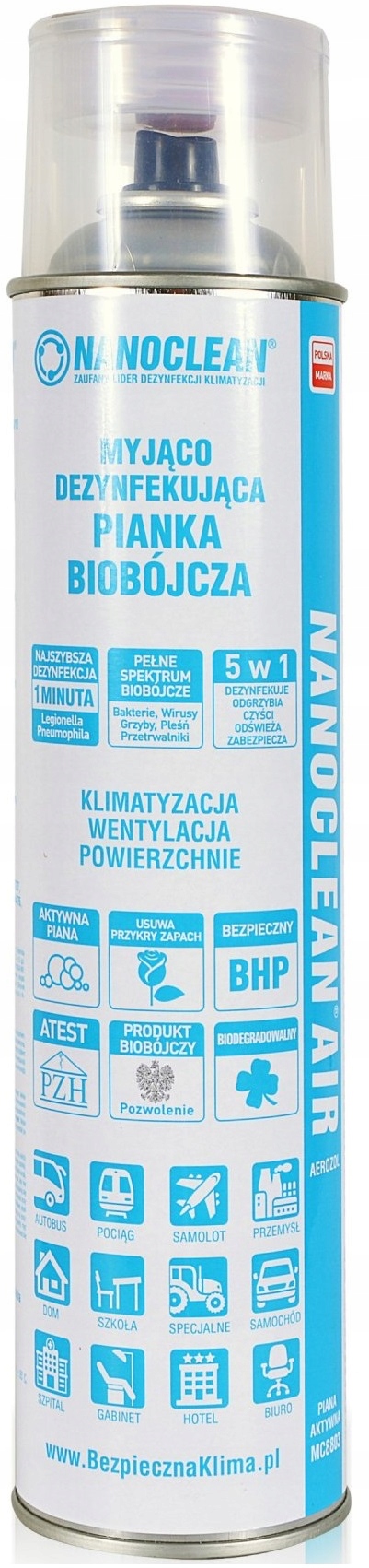 BIOCÍDNA PENA NA DEZINFEKCIU KLIMATIZÁCIE 400ML
