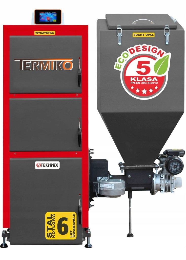RÚROVÝ KOTOL 5 PELETY 15 KW SMART PANEL I-net