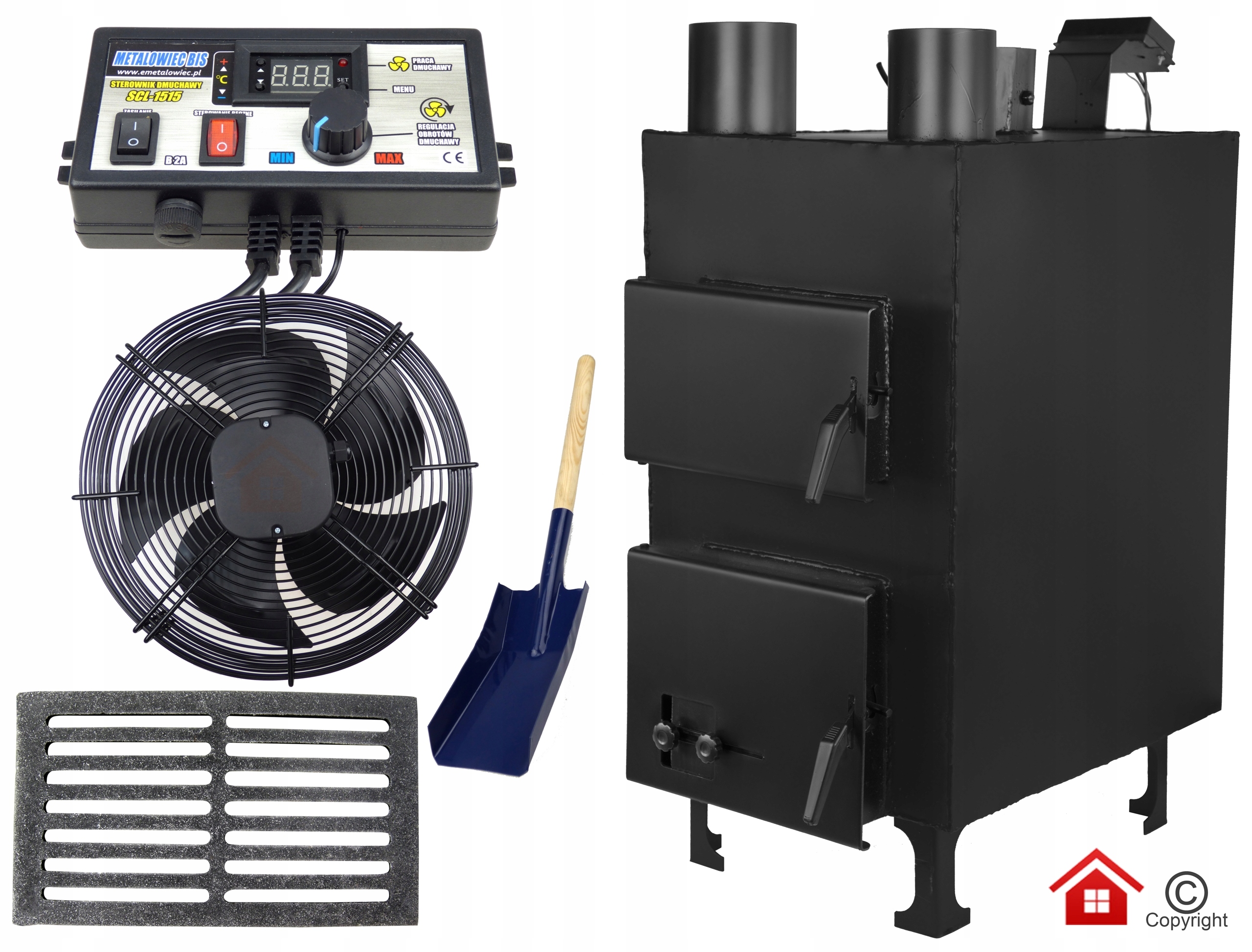 Vysoká pec PN2 s fúkaním 20 kW + regulátor