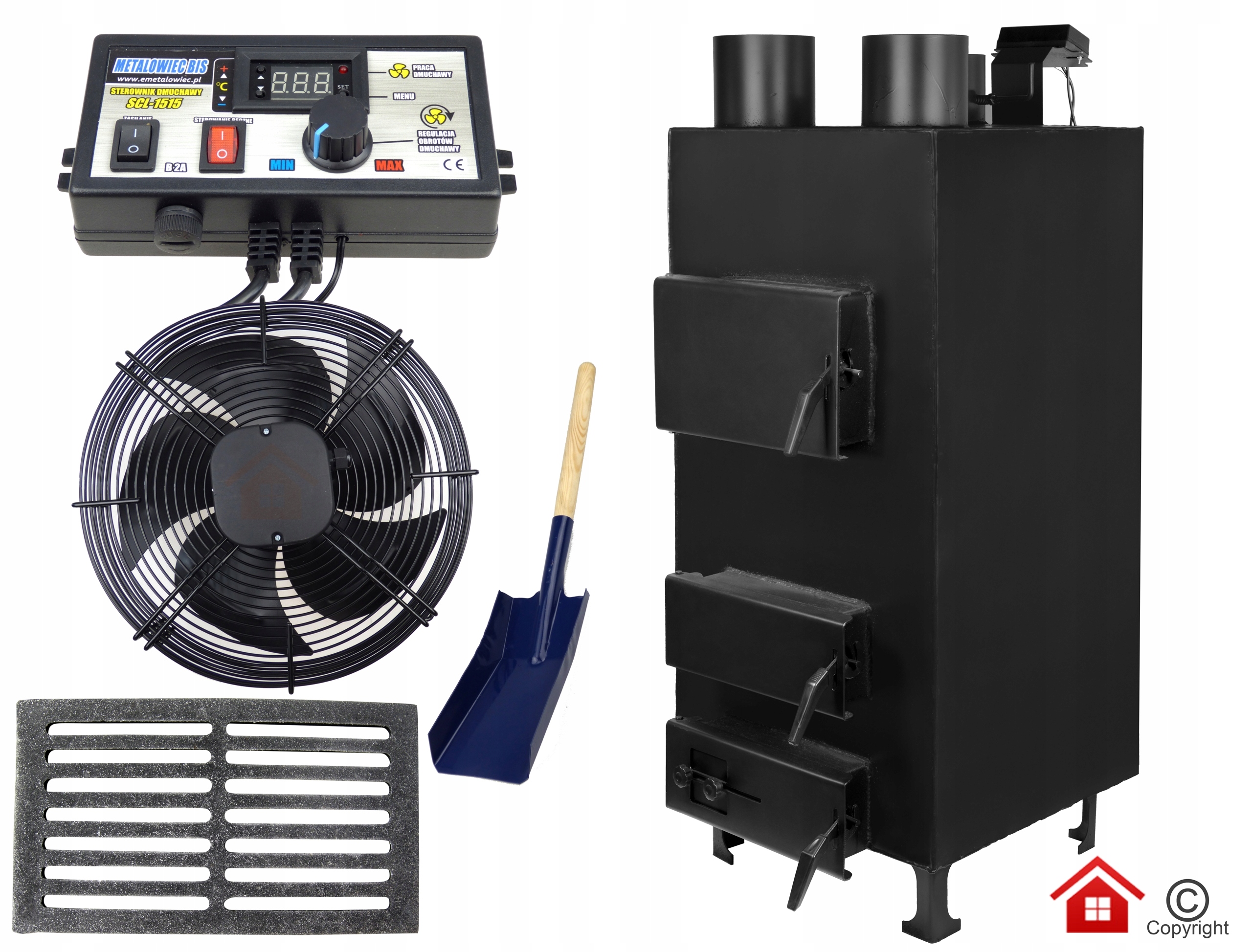Dúchadlová pec PN3 s dúchadlom 25kW + ovládač