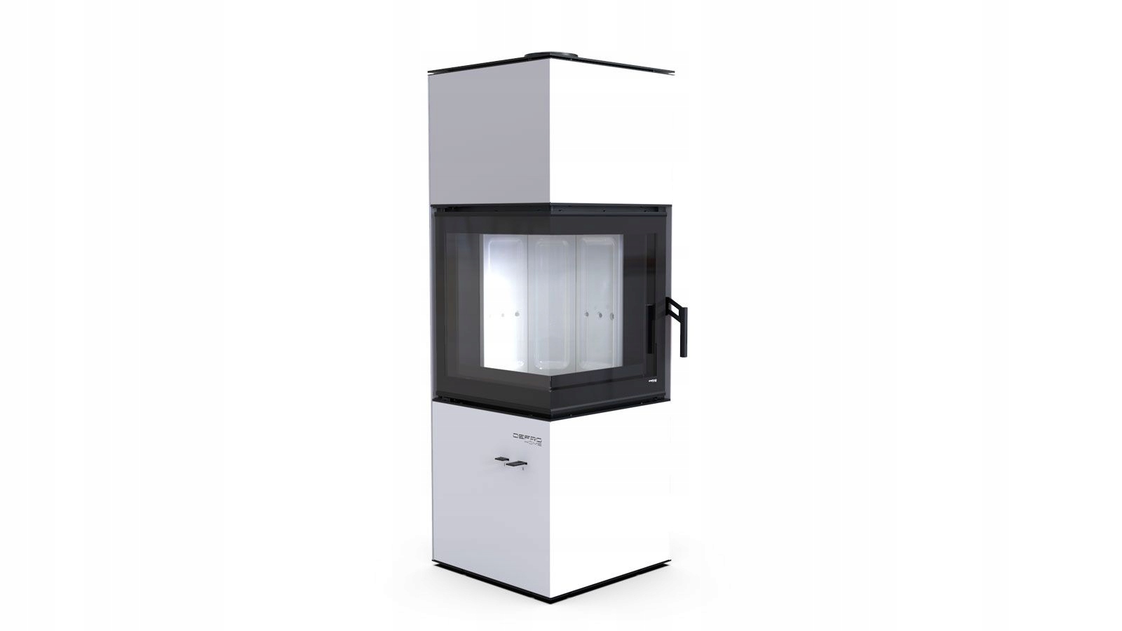 Voľne stojace kachle QUADROOM WHITE DOLOT ECO