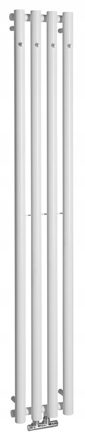 Kúpeľňové kúrenie PILON 27 × 180 cm, háčiky, biele