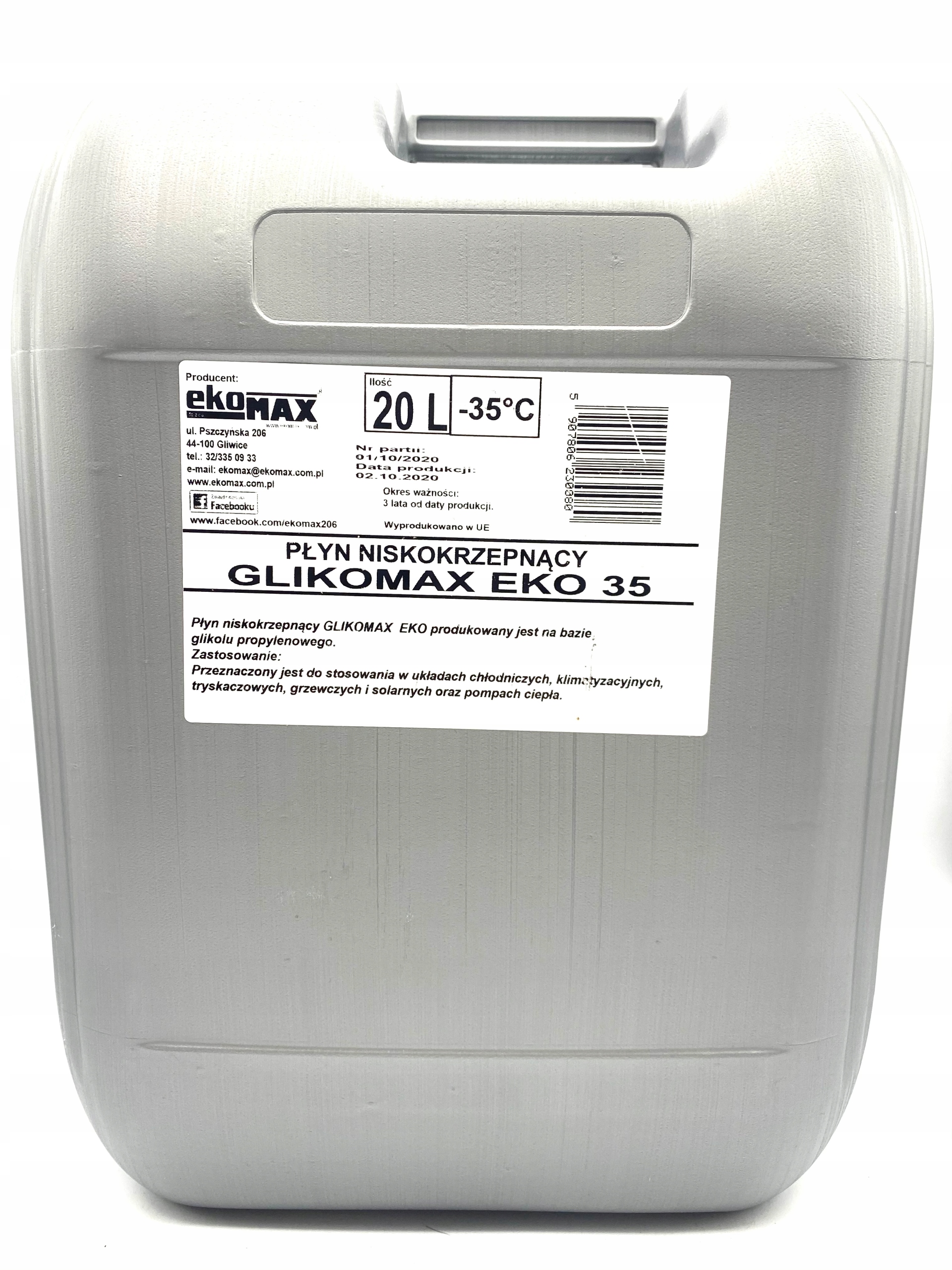 Solárna tekutina glikol -35C eko 20 L