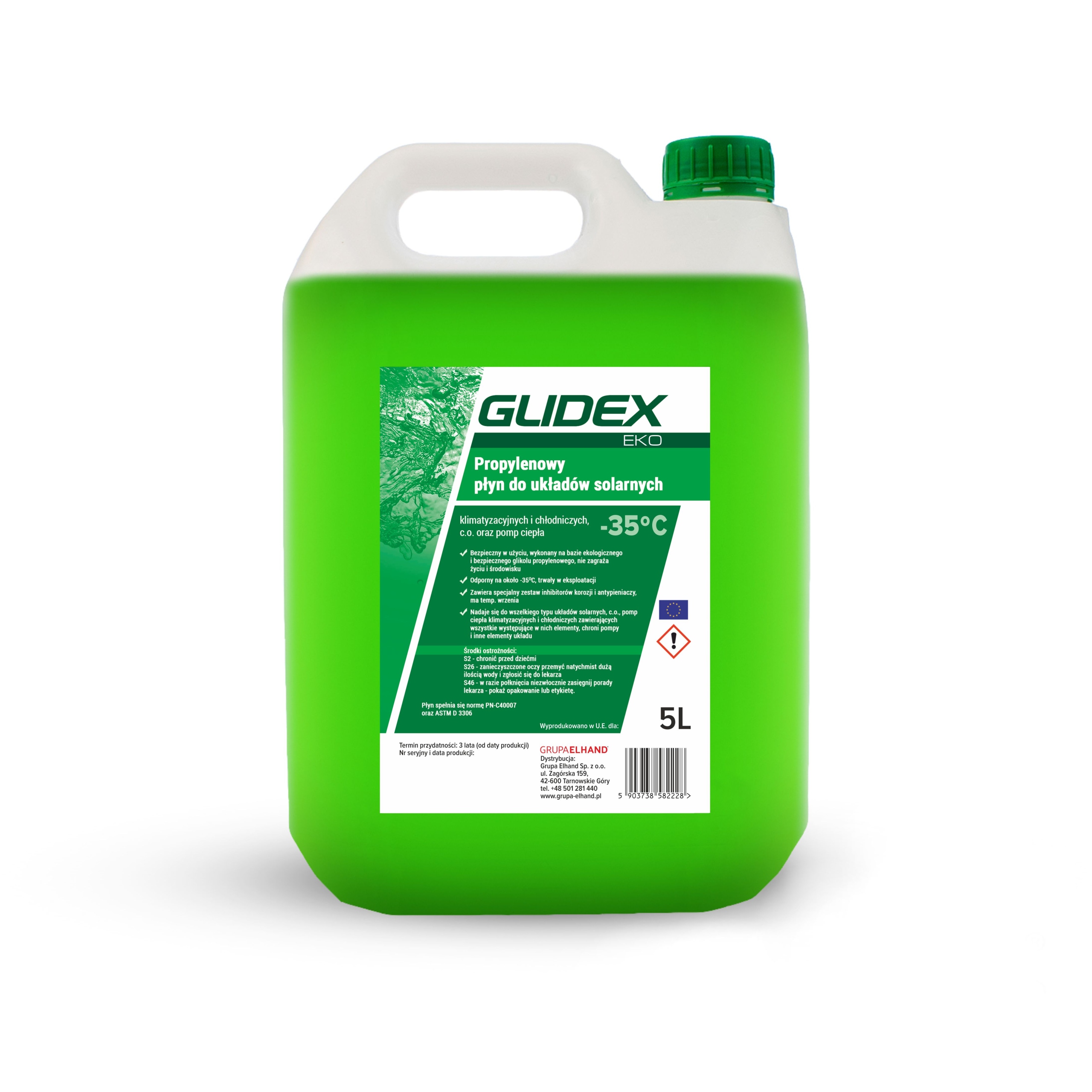SOLÁRNY TEKUTÝ PROPYLÉN GLYCOL ECO -35 ° C 25 l