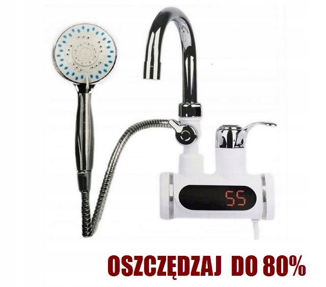 OHRIEVAČ VODY - BATÉRIA + SPRCHA, ÚSPORA!