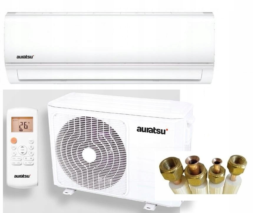 TEPELNÉ ČERPADLO AURATSU 3,4kW 35m2 NEZÁVISLÉ MONTÁŽE