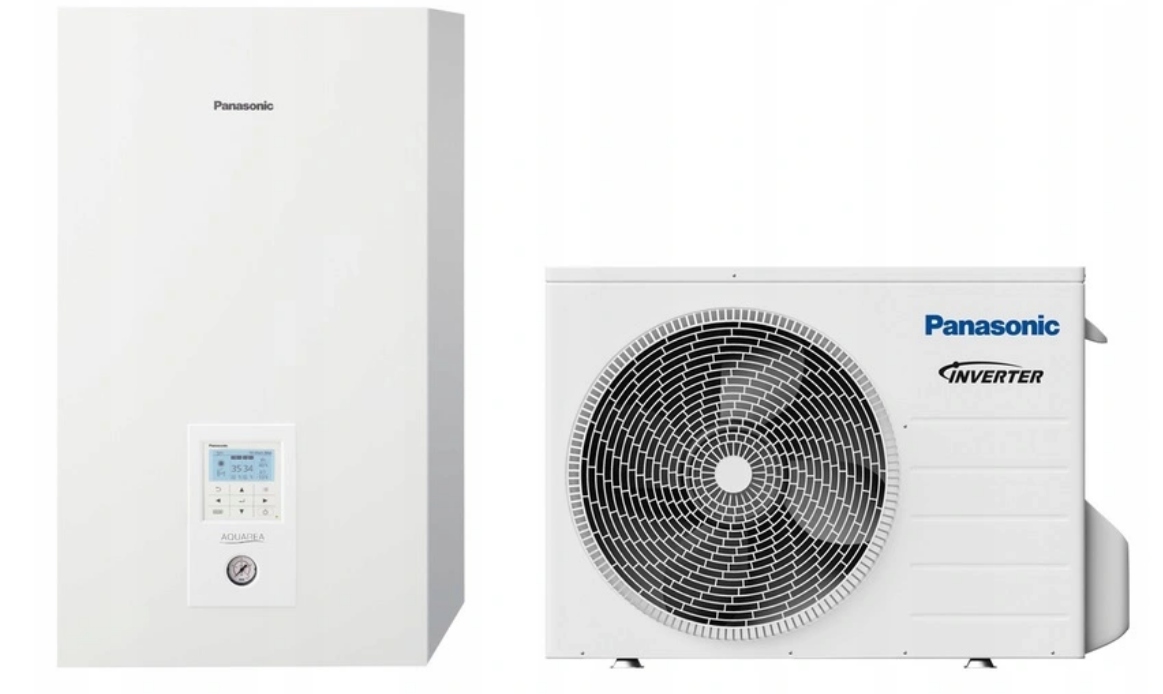 TEPELNÉ ČERPADLO PANASONIC 7 KW / TEPLO. 3 KW, ZB. 150 l.
