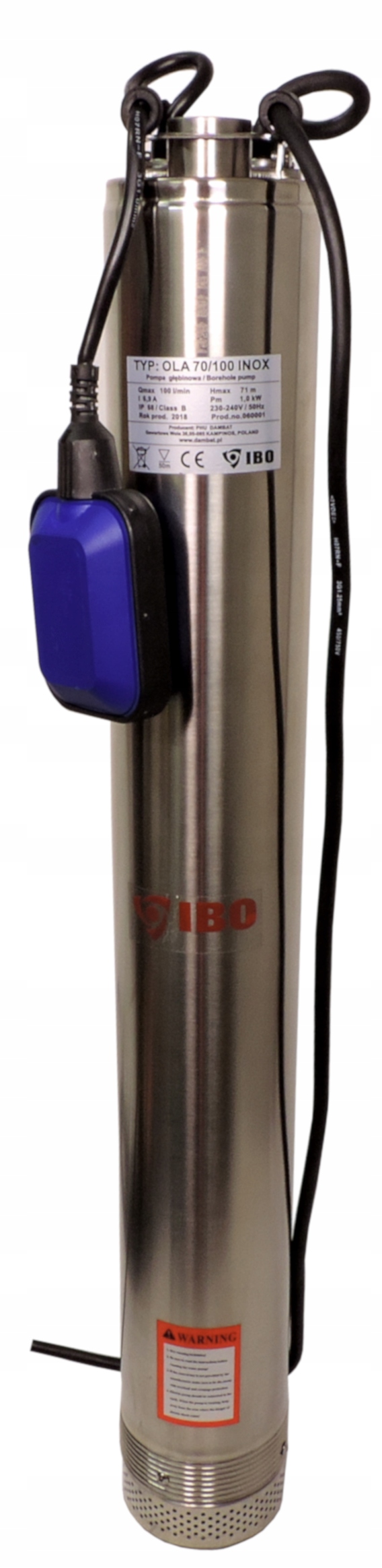 Ponorné hydratačné čerpadlo OLA 70/100 INOX