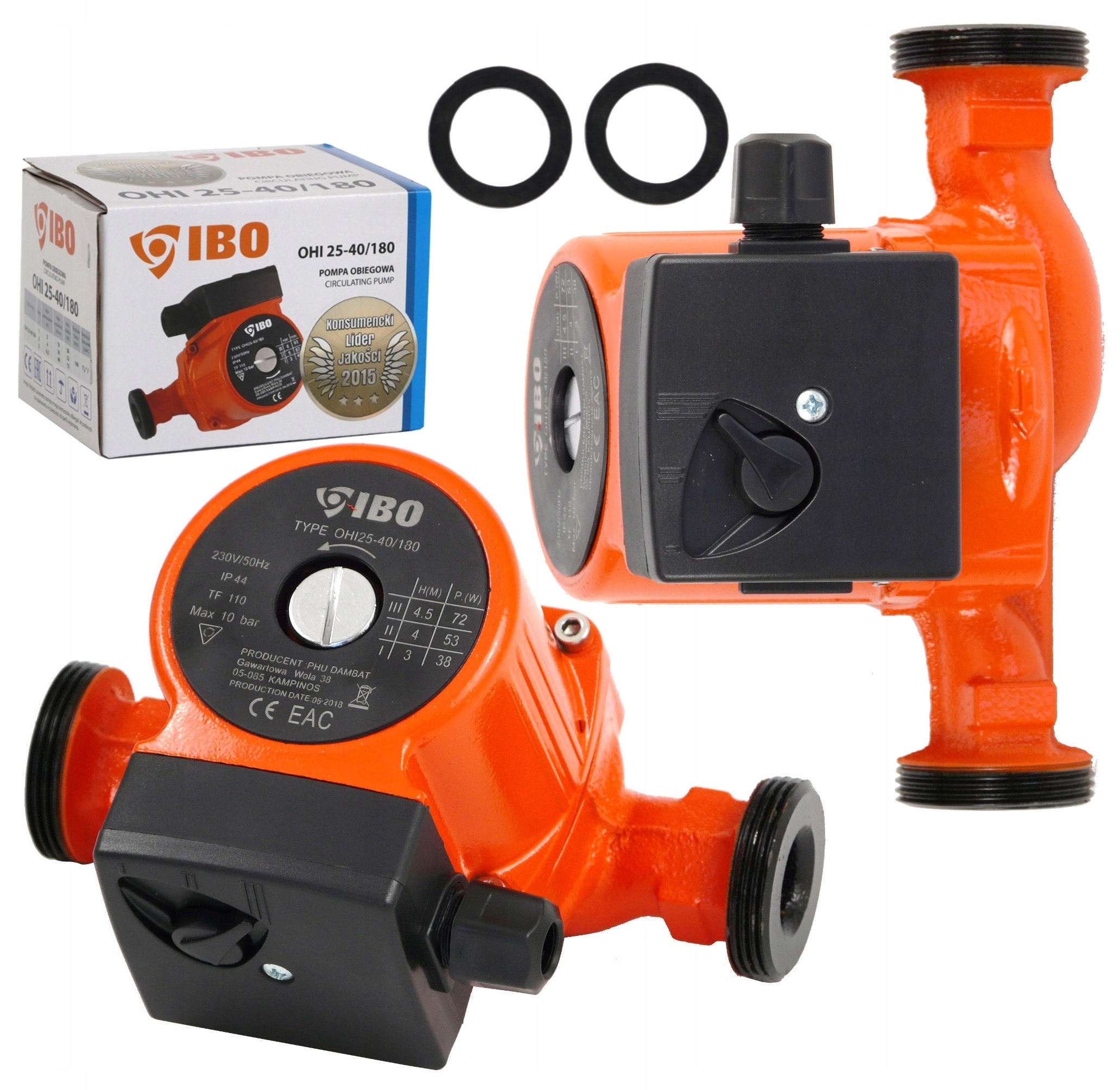 Obehové čerpadlo ibo ohi 25-40 180 co. obeh