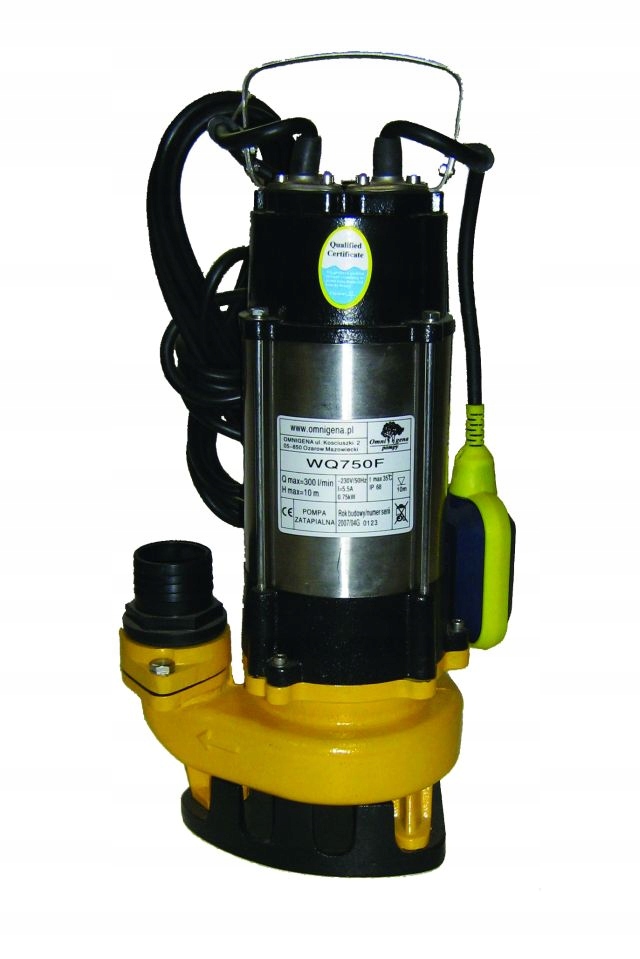 Ponorné pumpy vodného čerpadla float WQ 750F 230 v