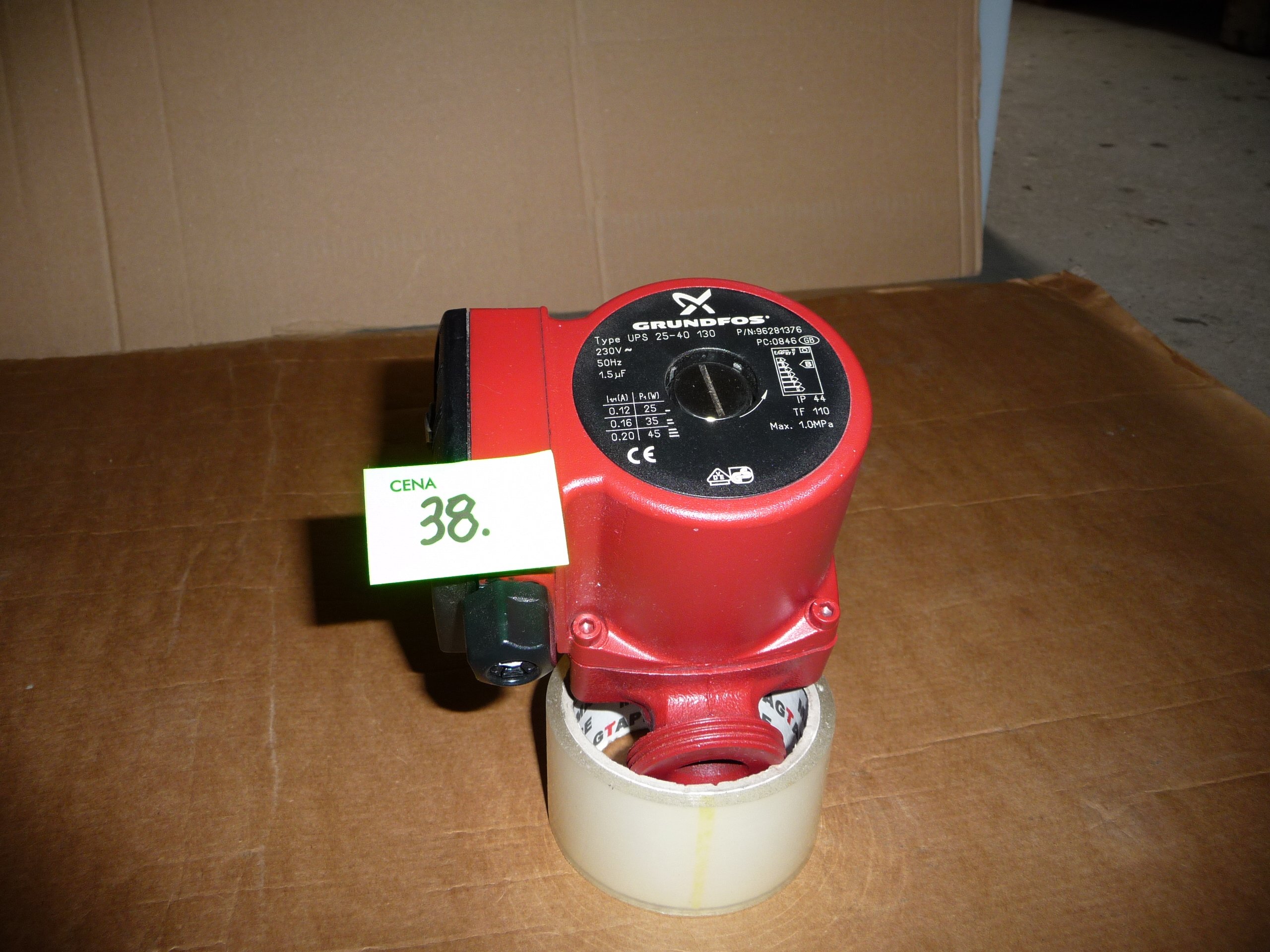 Čerpadlo PP38 Grundfos UPS 25-40 130 mm