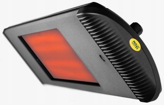 2400 W ČIERNY INFRAČERVENÝ RADIÁTOR S DIAĽKOVÝM OVLÁDANÍM