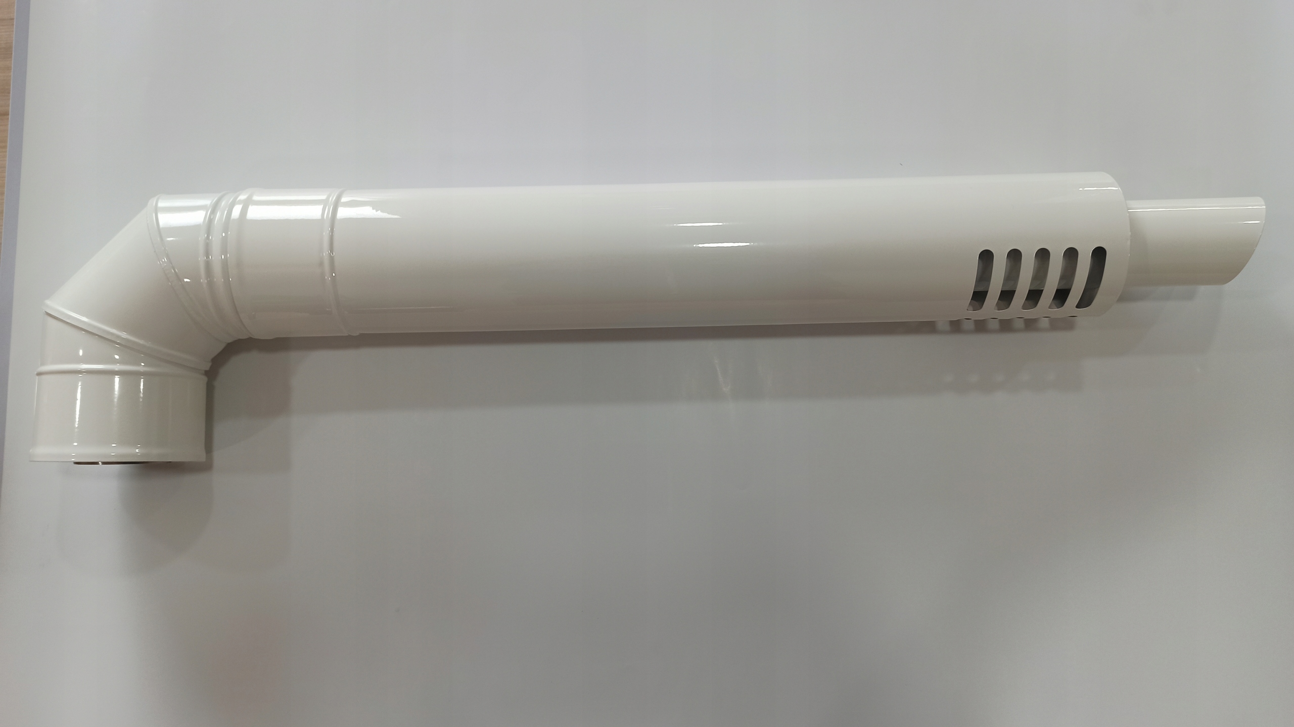 Prechod horizontálne cez stenou 60/100 biely ariston