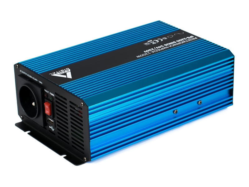 PREVODNÍK NAPÄTIA 1200W 12 / 230V ČISTÝ SINE !!