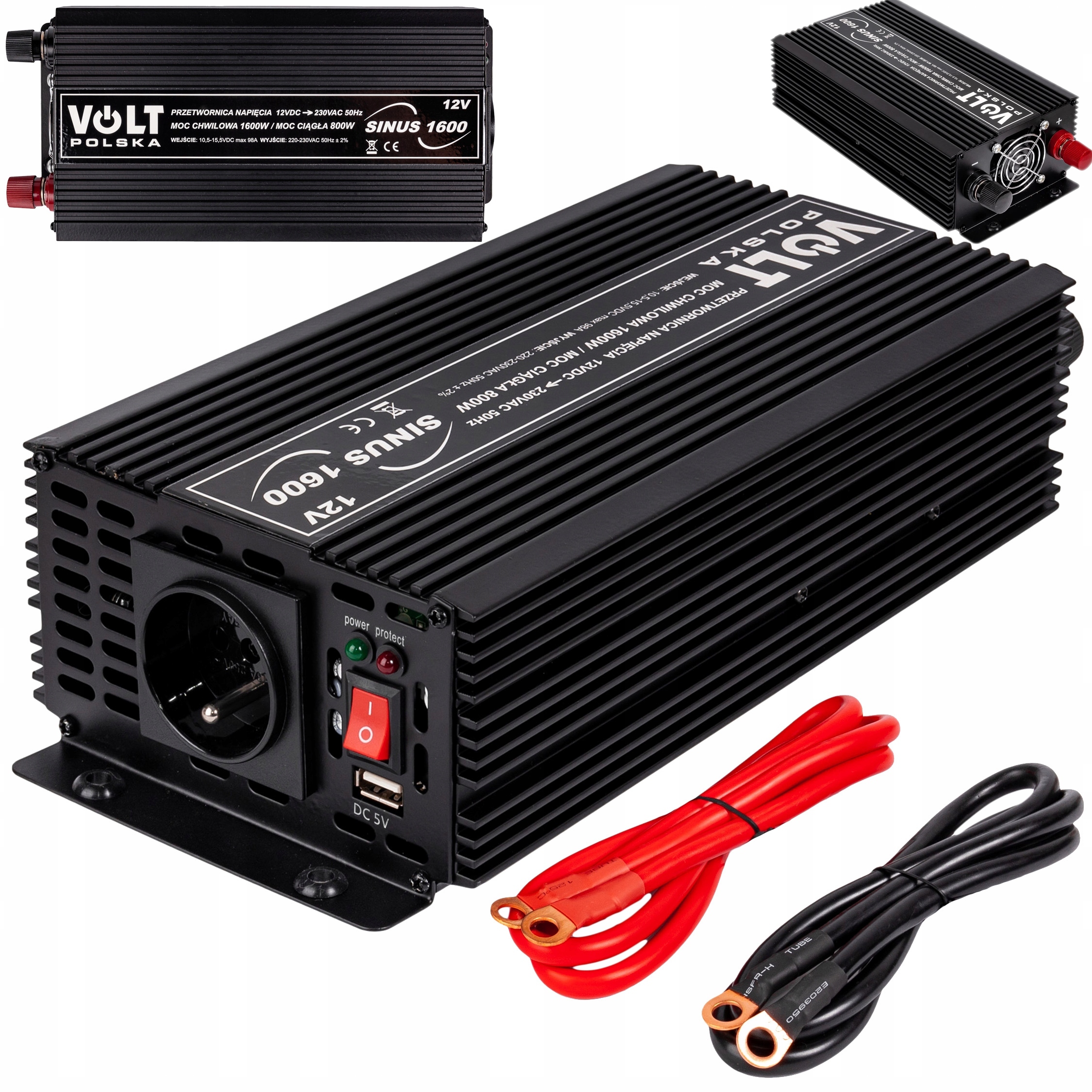 Prevodník napätia sinus 12 v 230 v 1600 W