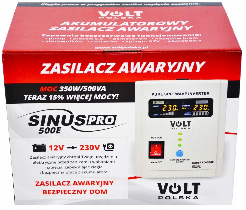 Prevodník ups čerpadlo CH sinus pro E 500 W 12 v 230
