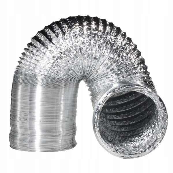 Ventilačný výfukový hliník FI 200 mm 5 m spiro
