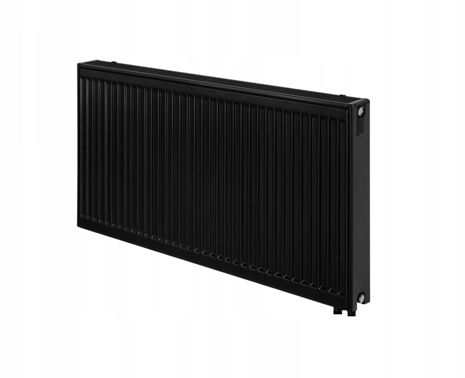 Oceľový panelový radiátor Purmo 1709 W čierny 1000 x 600 x 102 mm - spodné pripojenie