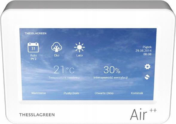 Rekuperátor -  Ovládací panel ThesslaGreen Air ++