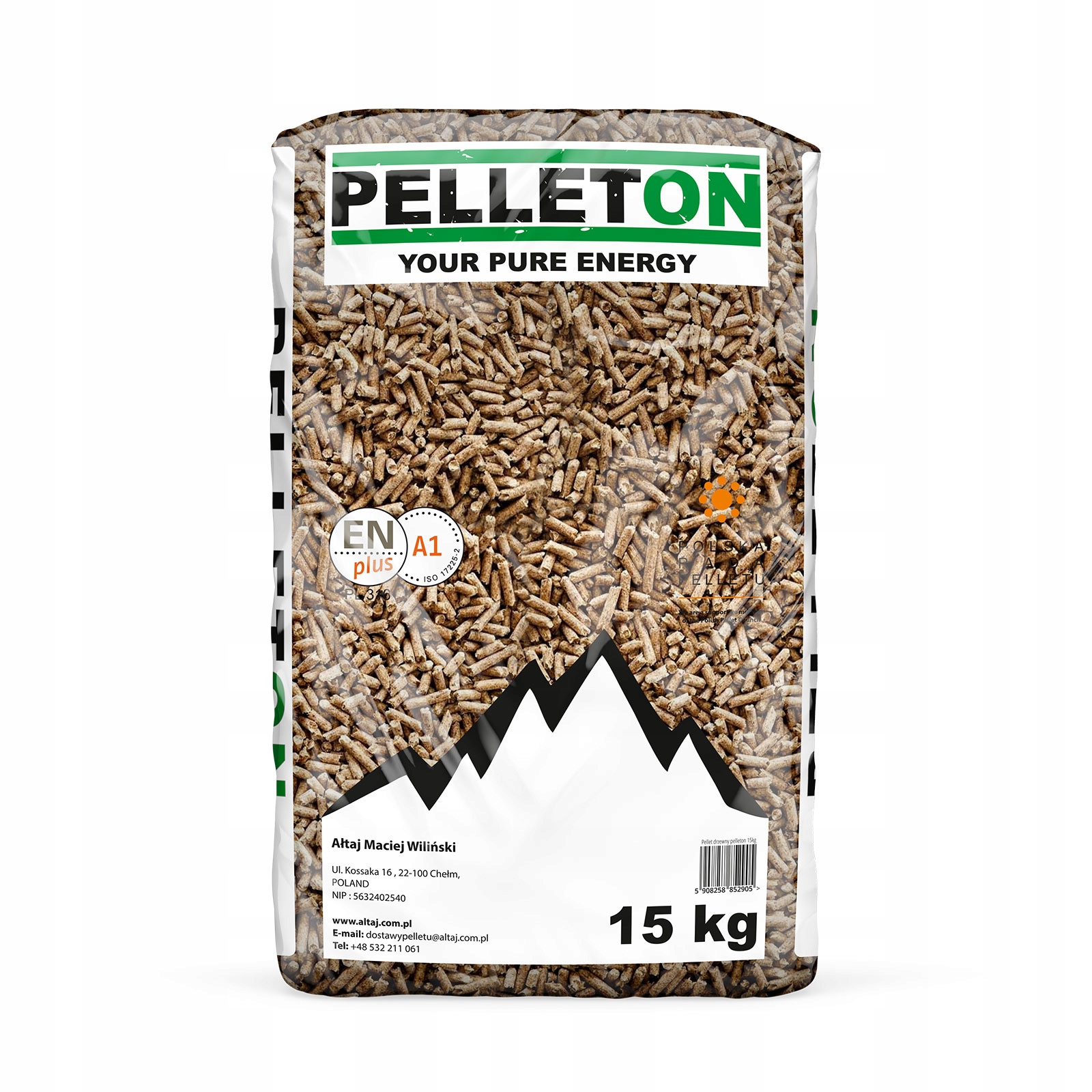 PELLETON Certifikované drevené pelety 975 kg